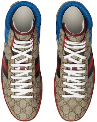 구찌 에이스 GG 하이탑 '블루 베이지' 555144-92T20-9794 Lookbook 구찌 에이스 GG 하이탑 '블루 베이지' 555144-92T20-9794