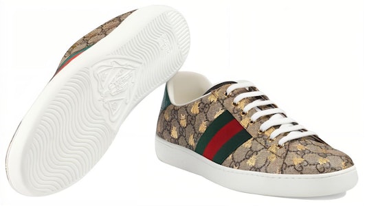 古驰 Ace GG Supreme '蜜蜂' 运动鞋 548950 9N050 8465 Shop 古驰 Ace GG Supreme '蜜蜂' 运动鞋 548950 9N050 8465