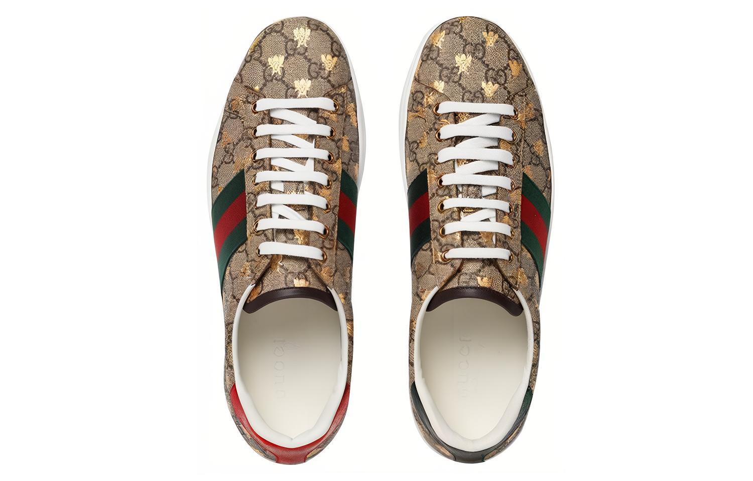Shop 古馳 Ace GG Supreme 'Bees' 548950 9N050 8465