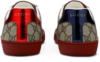 GUCCI古馳 ACE Supreme 復古休閒 時尚板鞋 男款 黑木色 Details for GUCCI古馳 ACE Supreme 復古休閒 時尚板鞋 男款 黑木色