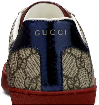 GUCCI古馳 ACE Supreme 復古休閒 時尚板鞋 男款 黑木色 Sizing GUCCI古馳 ACE Supreme 復古休閒 時尚板鞋 男款 黑木色