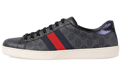 Gucci Ace GG Supreme 'Black Grey'