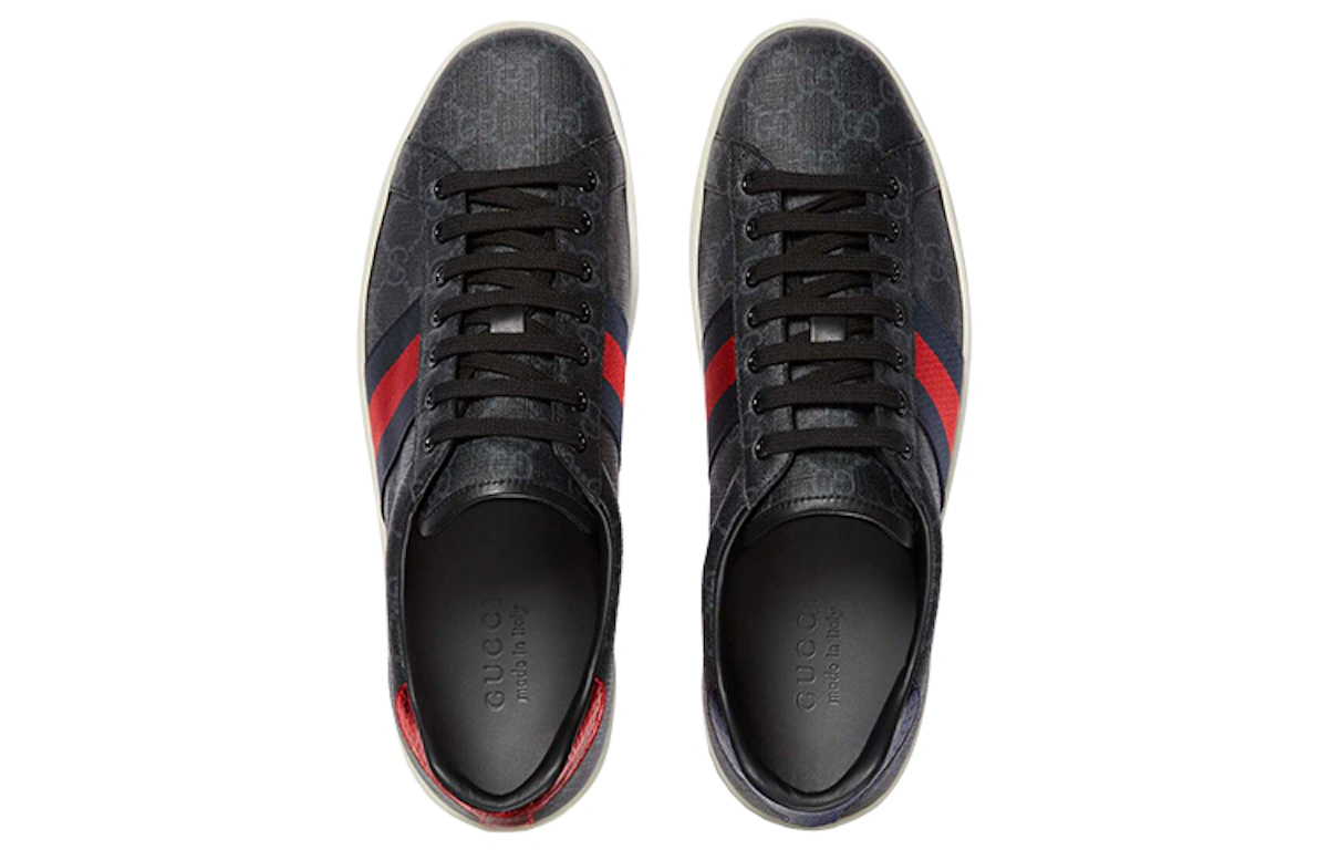 Gucci Ace GG Supreme 'Black Grey'