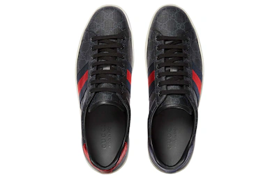 Gucci Ace GG Supreme 'Black Grey'