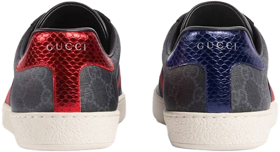 グッチ エース GGスプリーム 黒灰 429445-96G50-1130 Shop グッチ エース GGスプリーム 黒灰 429445-96G50-1130