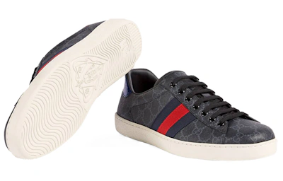 Gucci Ace GG Supreme 'Black Grey'