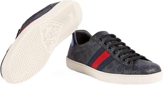 グッチ エース GGスプリーム 黒灰 429445-96G50-1130 Purchase グッチ エース GGスプリーム 黒灰 429445-96G50-1130