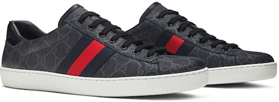 古驰 Ace GG 经典款 '黑灰色' 429445-K2LH0-1130 Cheap 古驰 Ace GG 经典款 '黑灰色' 429445-K2LH0-1130