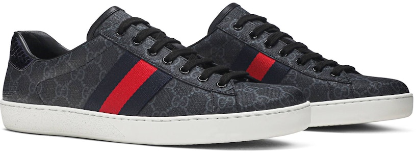 Gucci Ace GG Supreme 'Hitam Kelabu' 429445-K2LH0-1130 Cheap Gucci Ace GG Supreme 'Hitam Kelabu' 429445-K2LH0-1130