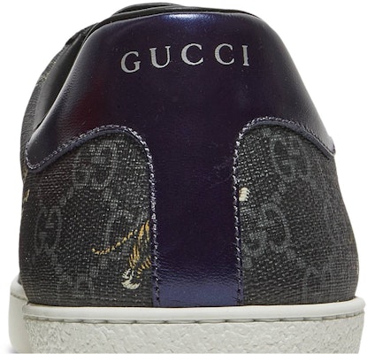 GUCCI 古馳 ACE 老虎圖樣 復古百搭 低筒 時尚板鞋 男款 黑灰 Sizing GUCCI 古馳 ACE 老虎圖樣 復古百搭 低筒 時尚板鞋 男款 黑灰