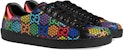 Gucci Ace GG Supreme Rendah 'Psychedelic - Hitam' 610085-H2020-1110