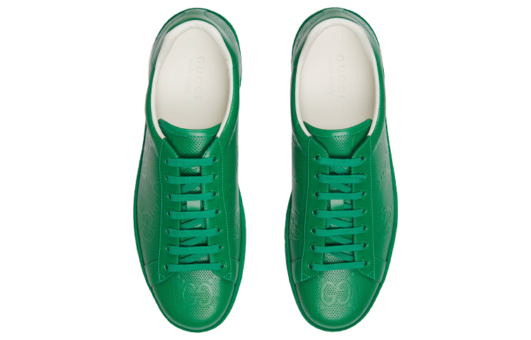 Shop 구찌 에이스 그린 GG (Gucci Ace Green GG) 625787-1XK10-3727