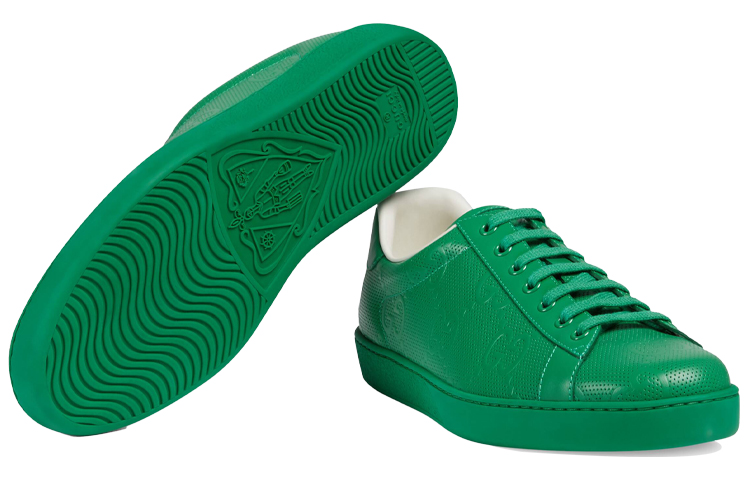 Details for 구찌 에이스 그린 GG (Gucci Ace Green GG) 625787-1XK10-3727