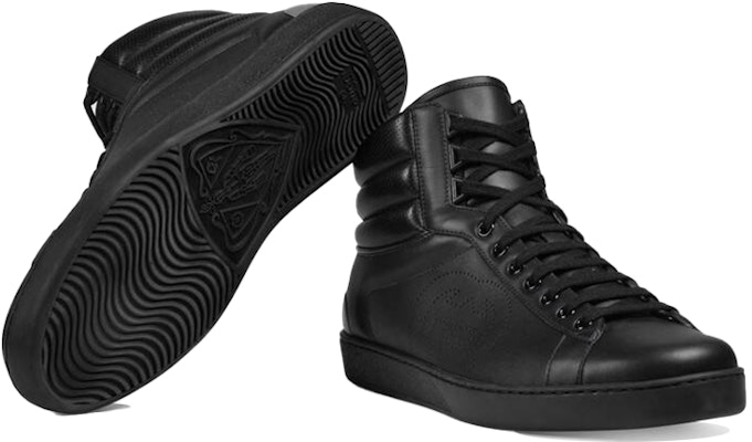 Gucci Ace High-Top GG Black 625672-1XG10-1070 Details for Gucci Ace High-Top GG Black 625672-1XG10-1070