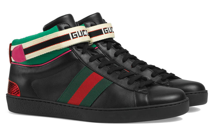 Gucci Ace High 'Black Red Green' 圖 3