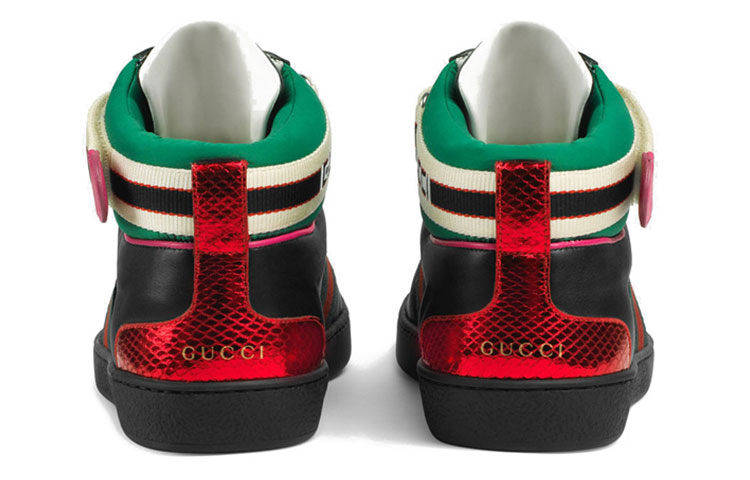 Gucci Ace High 'Black Red Green' 圖 5