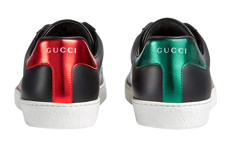 Gucci Ace Kingsnake Sneakers 'Black Red' 圖 4