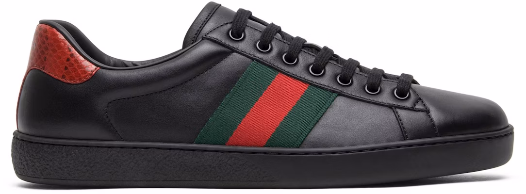 Gucci Ace Leather 'Black' 386750-A38D0-1078 Buy Gucci Ace Leather 'Black' 386750-A38D0-1078