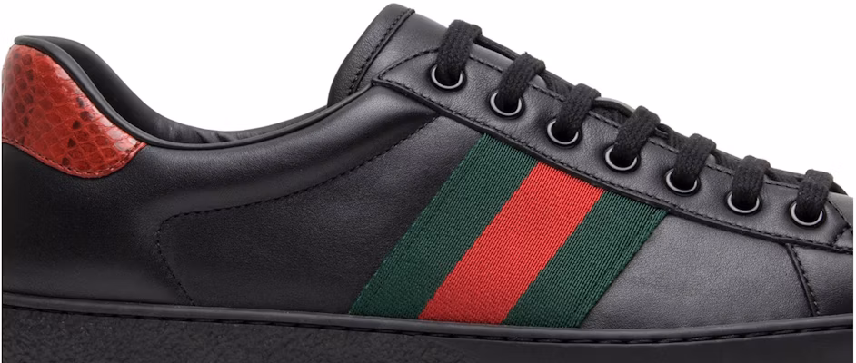 Gucci Ace Leather 'Black' 386750-A38D0-1078 Order Gucci Ace Leather 'Black' 386750-A38D0-1078