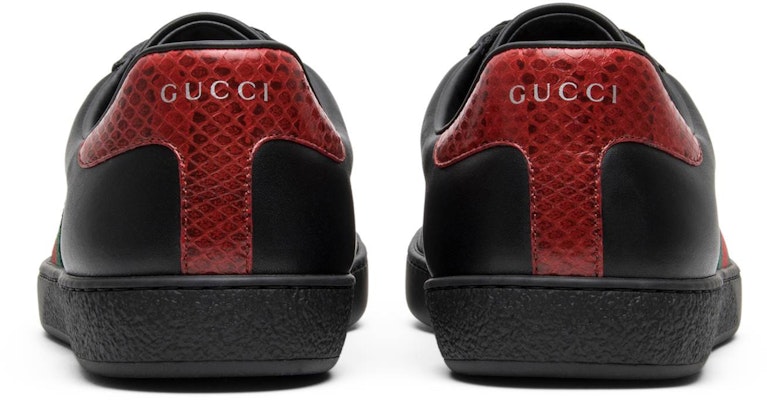 Gucci Ace Leather 'Black' 386750-A38D0-1078 Details for Gucci Ace Leather 'Black' 386750-A38D0-1078