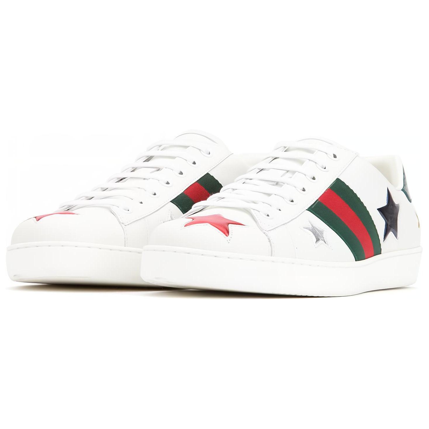 Shop Gucci Ace Metalik 452502-DOP50-9076
