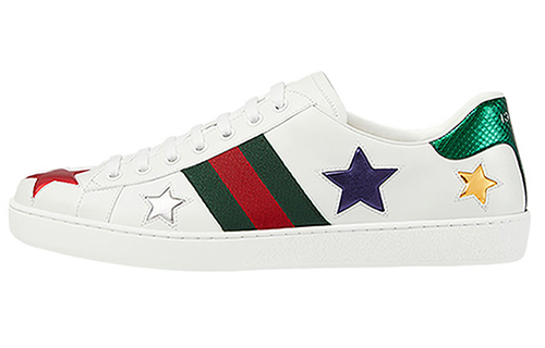 Buy Gucci Ace 'Putih' Metalik 452502-DOP50-9076