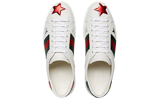 Lookbook Gucci Ace 'Putih' Metalik 452502-DOP50-9076