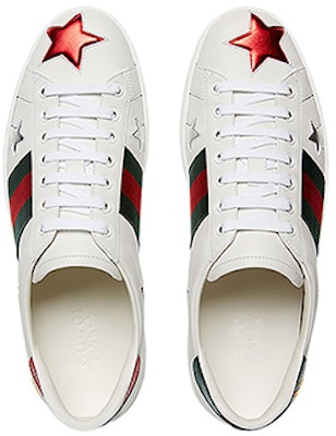 Gucci Ace 'Putih' Metalik 452502-DOP50-9076 Lookbook Gucci Ace 'Putih' Metalik 452502-DOP50-9076