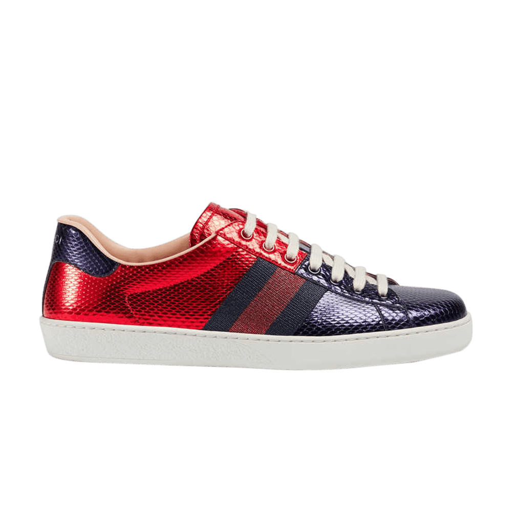 Buy Gucci Ace Piel de Serpiente Metálica 'Rojo' 451510-E9W90-4082