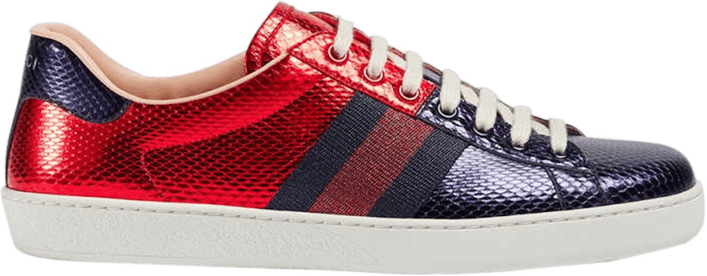 Gucci Ace Metallic Snakeskin 'Red' 451510-E9W90-4082 Buy Gucci Ace Metallic Snakeskin 'Red' 451510-E9W90-4082