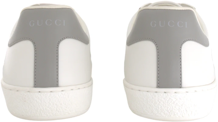 GUCCI古馳 ACE 小牛皮 聯扣 G 穿孔 繫帶 低筒 運動鞋 男款 白灰色 Purchase GUCCI古馳 ACE 小牛皮 聯扣 G 穿孔 繫帶 低筒 運動鞋 男款 白灰色