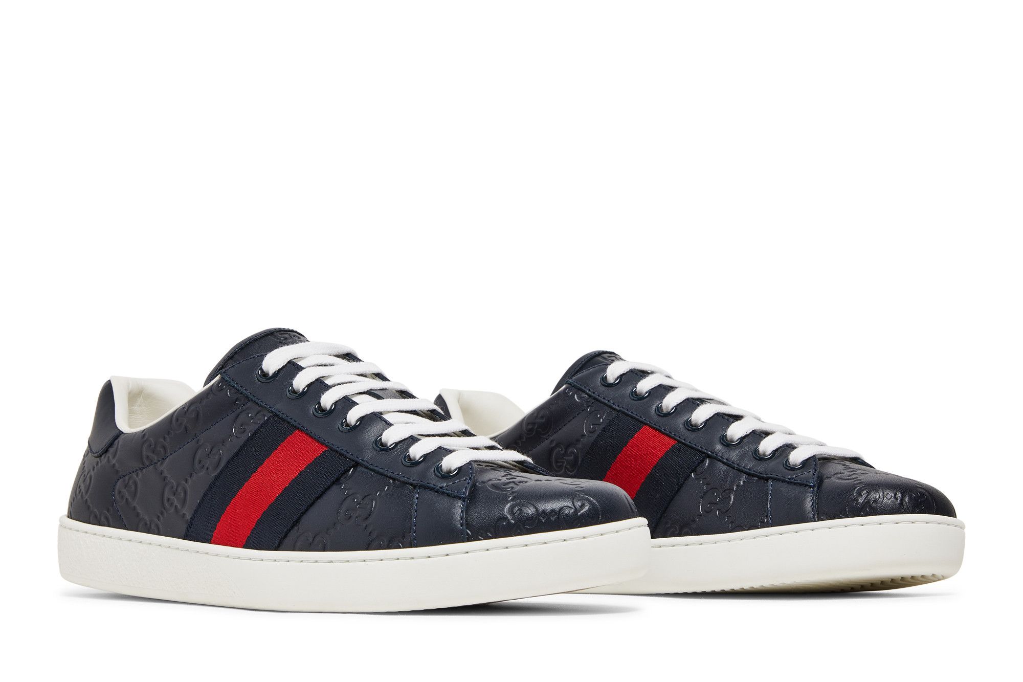 Cheap Gucci Ace Signature ''Bleu'' 386750-CWCG0-4072