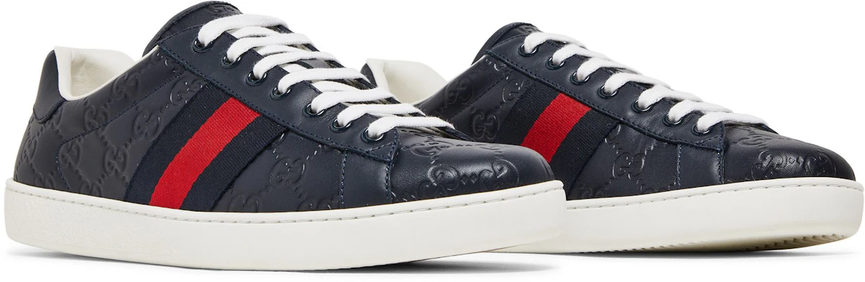 Gucci Ace Signature ''Bleu'' 386750-CWCG0-4072 Cheap Gucci Ace Signature ''Bleu'' 386750-CWCG0-4072