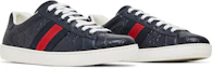 Cheap Gucci Ace Signature ''Bleu'' 386750-CWCG0-4072