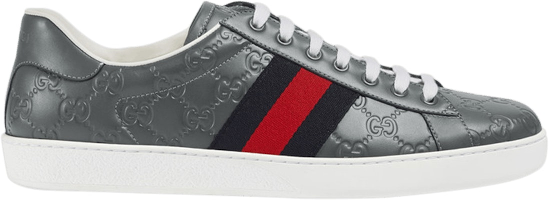 Gucci Ace Signature 'Grey' 386750-CWCG0-1265 Buy Gucci Ace Signature 'Grey' 386750-CWCG0-1265