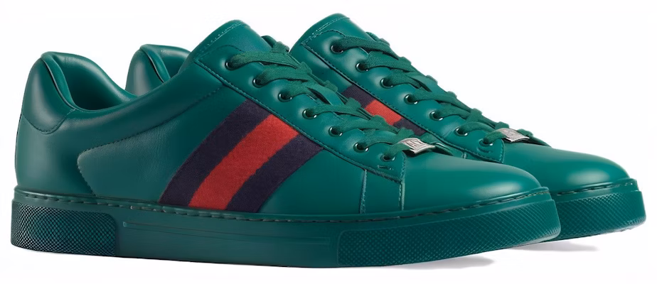 GUCCI古馳 皮革 舒適時尚 低筒 板鞋 男款 綠色 Order GUCCI古馳 皮革 舒適時尚 低筒 板鞋 男款 綠色