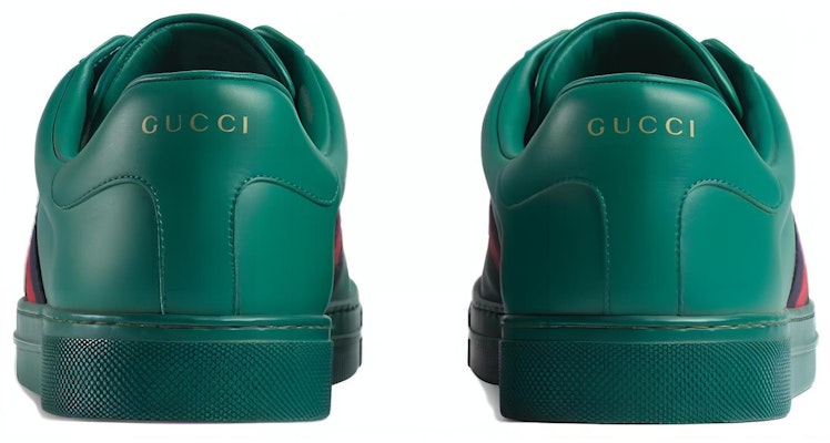GUCCI古馳 皮革 舒適時尚 低筒 板鞋 男款 綠色 Shop GUCCI古馳 皮革 舒適時尚 低筒 板鞋 男款 綠色