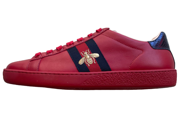 Gucci Ace Sneaker with Embroidered Bee 'Red Navy'