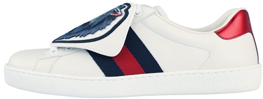 GUCCI 古馳 ACE 狼頭圖案休閒運動 時尚板鞋 男款 白色 Buy GUCCI 古馳 ACE 狼頭圖案休閒運動 時尚板鞋 男款 白色