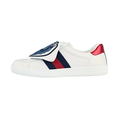 Gucci Ace Sneakers With Removable Wolf Patches 'White'