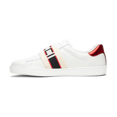 Gucci Ace Stripe 'White Red Black'