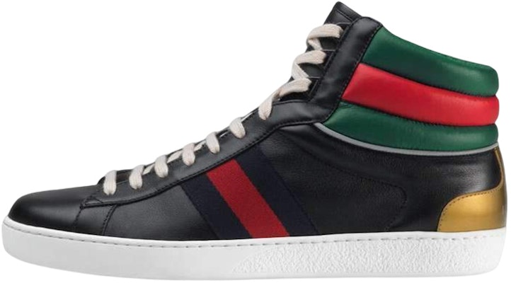 Gucci Ace Stripe High 'Black' 548689-0RDQ0-1084 Buy Gucci Ace Stripe High 'Black' 548689-0RDQ0-1084