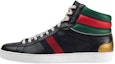 Buy Gucci Ace Stripe High 'Black' 548689-0RDQ0-1084