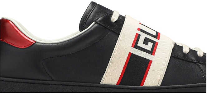 古驰Ace条纹黑色皮革鞋 523469-0FIV0-1076 Order 古驰Ace条纹黑色皮革鞋 523469-0FIV0-1076