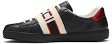 Lookbook Gucci Ace Stripe Kulit 'Hitam' 523469-0FIV0-1076