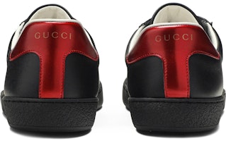 GUCCI古馳 ACE 皮革 條紋 時尚板鞋 男款 黑 Details for GUCCI古馳 ACE 皮革 條紋 時尚板鞋 男款 黑