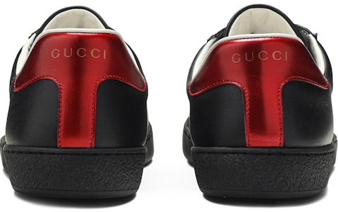 古驰Ace条纹黑色皮革鞋 523469-0FIV0-1076 Details for 古驰Ace条纹黑色皮革鞋 523469-0FIV0-1076