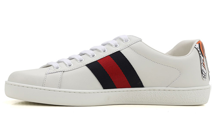 Gucci Ace Vintage Web Lace-Up 'Tiger Patch' 456229-A38D0-9072