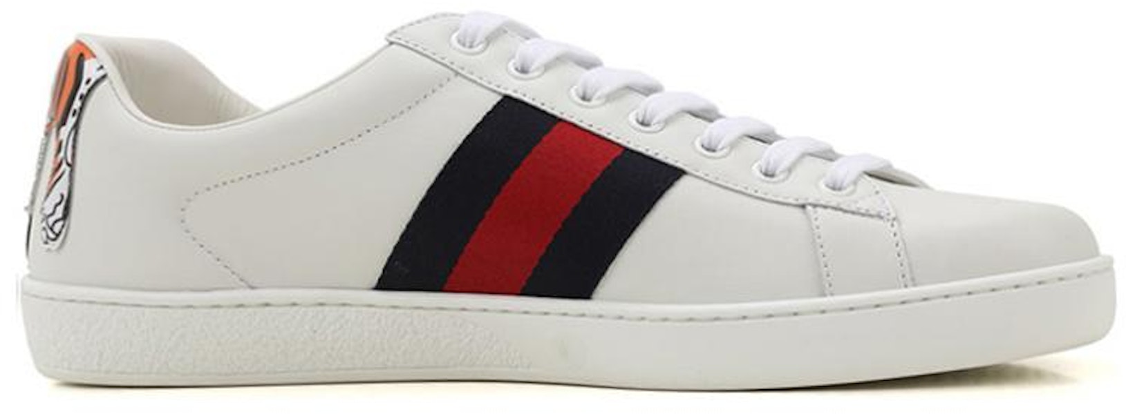 Gucci Ace Vintage Web Lace-Up 'Tiger Patch' Sepatu Pria Original 456229-A38D0-9072 Lookbook Gucci Ace Vintage Web Lace-Up 'Tiger Patch' Sepatu Pria Original 456229-A38D0-9072