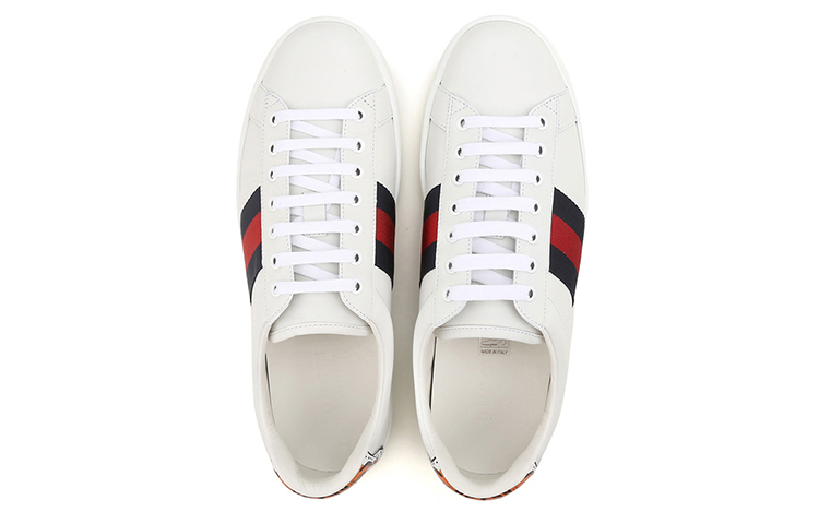 Purchase Gucci Ace Vintage Web Lace-Up 'Tiger Patch' Sepatu Pria Original 456229-A38D0-9072